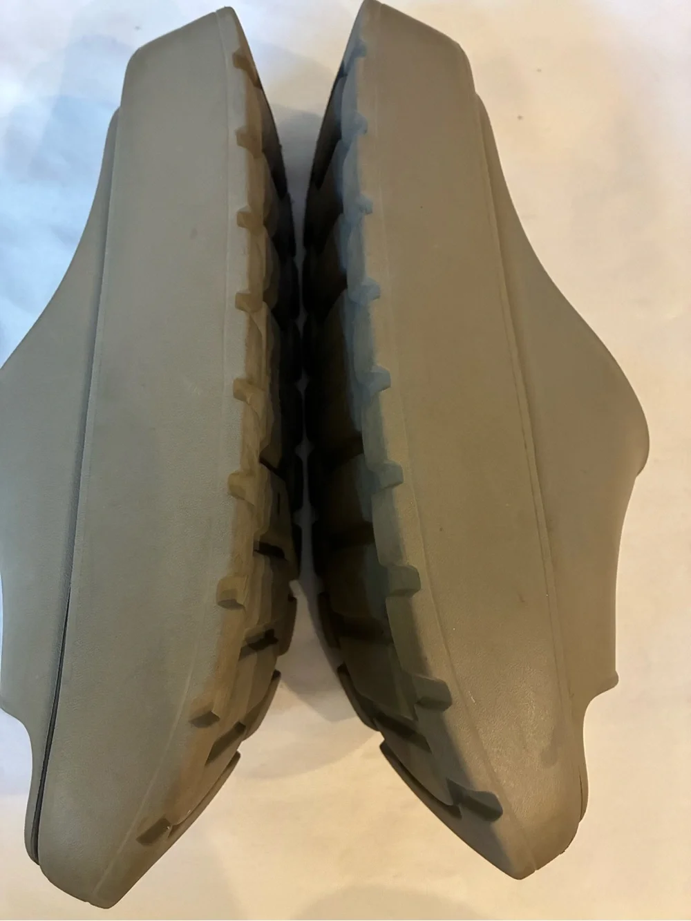 Platform Slides Sandals in Taupe Minimalist Comfort these run Narrow for 40 REG